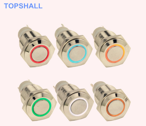16mm防水金屬按鈕