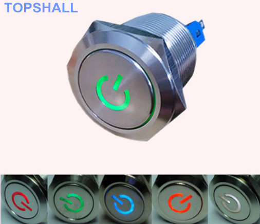 22mm帶燈金屬按鈕