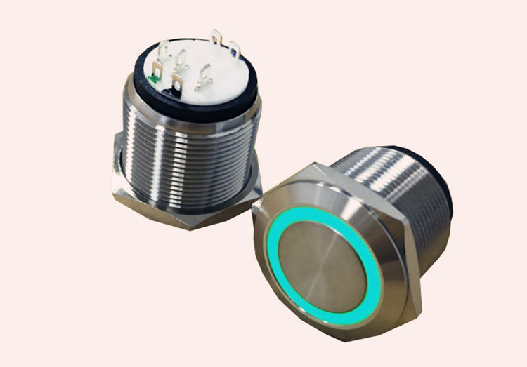 25mm帶燈金屬按鈕