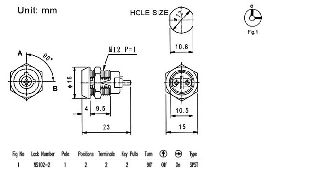 微型鑰匙開關(guān)