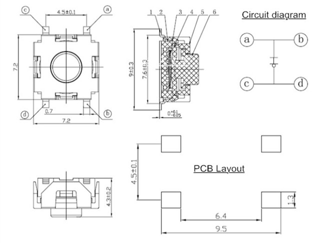 復(fù)位輕觸開(kāi)關(guān)