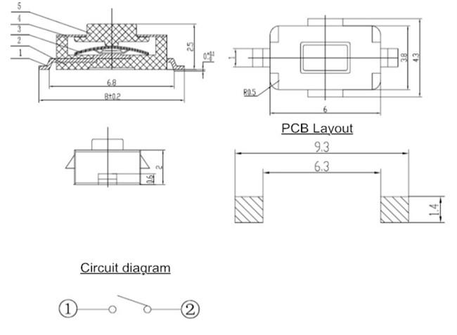 SMD貼片輕觸開關(guān)