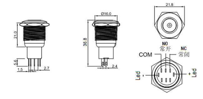16m防水開關(guān)按鈕 16m防水開關(guān)按鈕